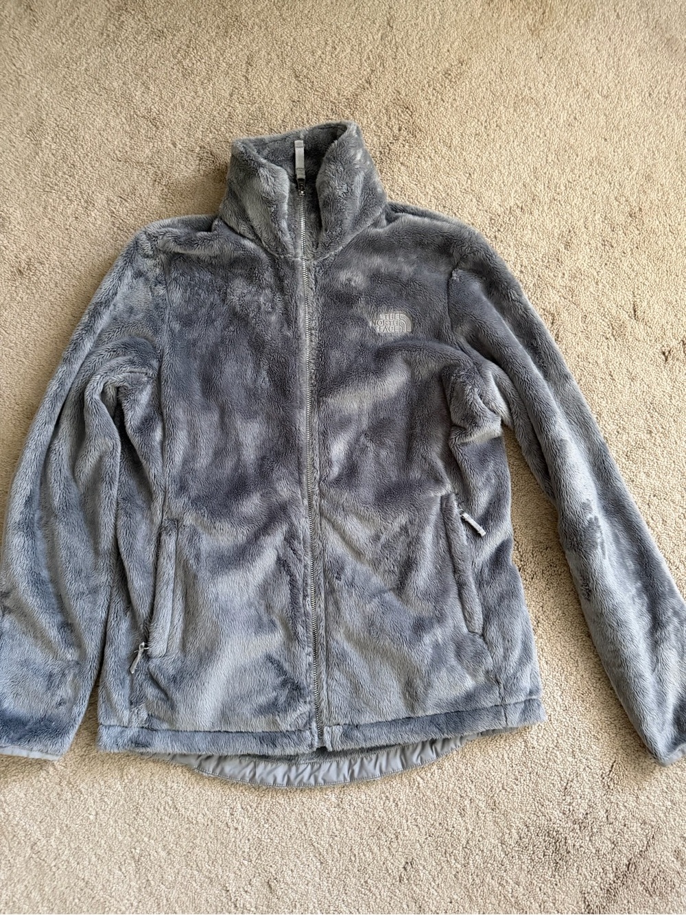 The North Face Women's Gray Plush Fleece Jacket size M